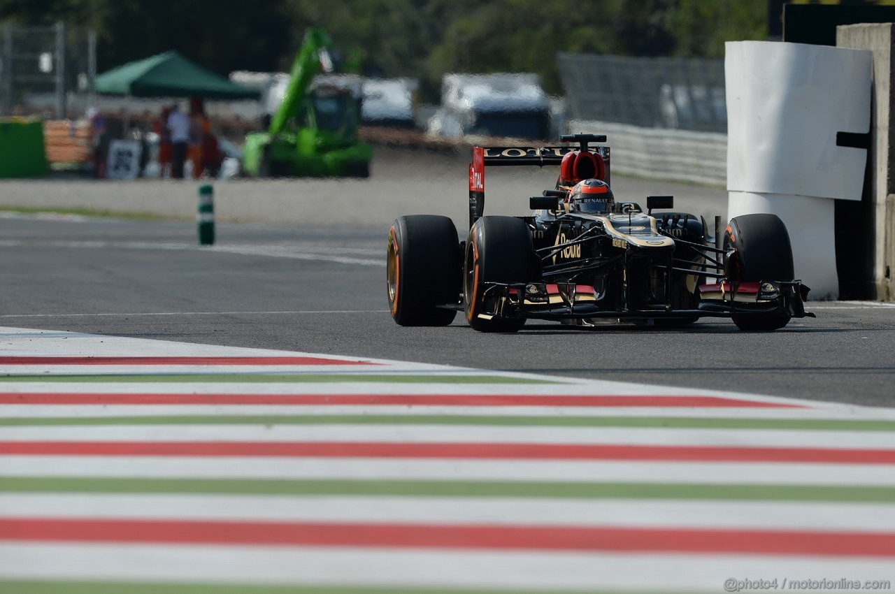 GP ITALIA, 06.09.2013- Prove Libere 1, Kimi Raikkonen (FIN) Lotus F1 Team E21