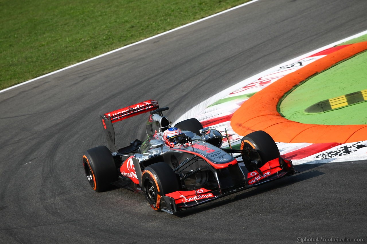 GP ITALIA, 06.09.2013- Prove Libere 1, Jenson Button (GBR) McLaren Mercedes MP4-28