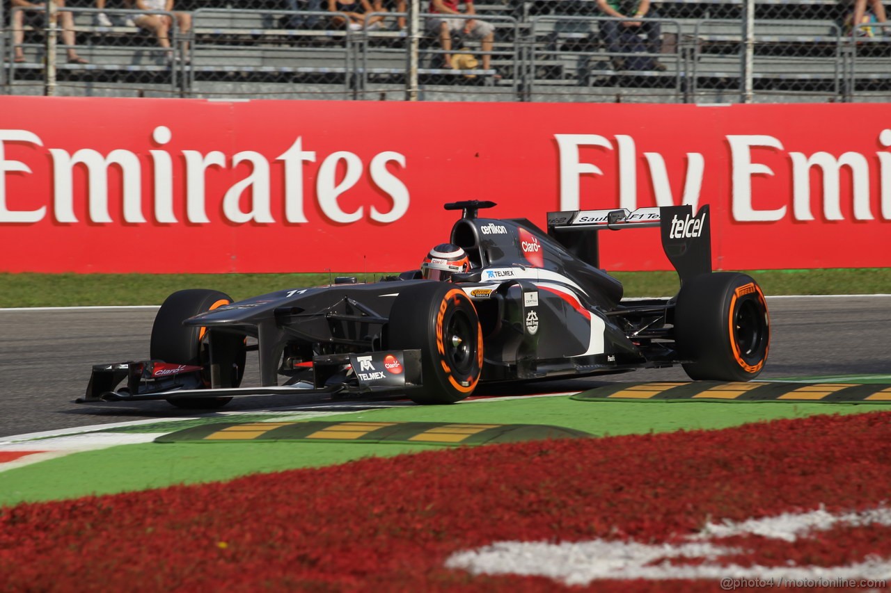 GP ITALIA, 06.09.2013- Prove Libere 1, Nico Hulkenberg (GER) Sauber F1 Team C32