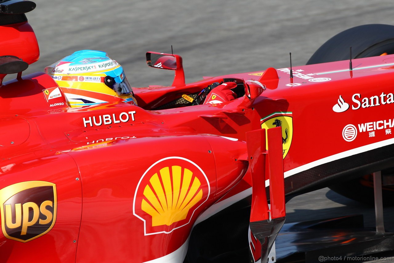 GP ITALIA, 06.09.2013- Prove Libere 1, Fernando Alonso (ESP) Ferrari F138