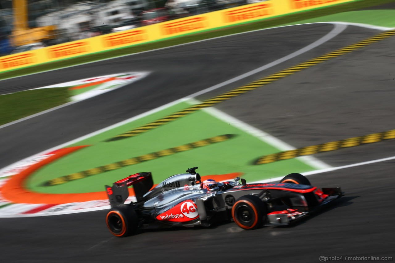 GP ITALIA, 06.09.2013- Prove Libere 1, Jenson Button (GBR) McLaren Mercedes MP4-28