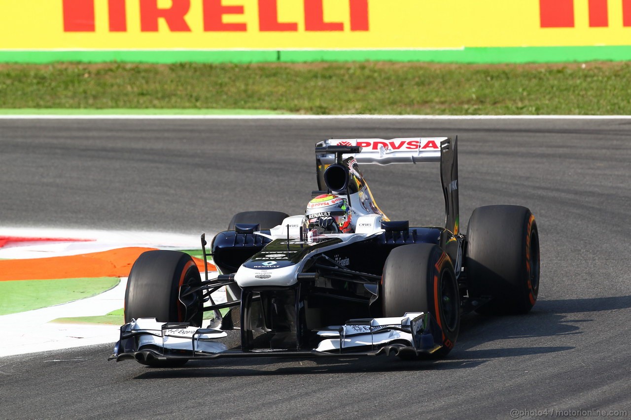 GP ITALIA, 06.09.2013- Prove Libere 1, Pastor Maldonado (VEN) Williams F1 Team FW35