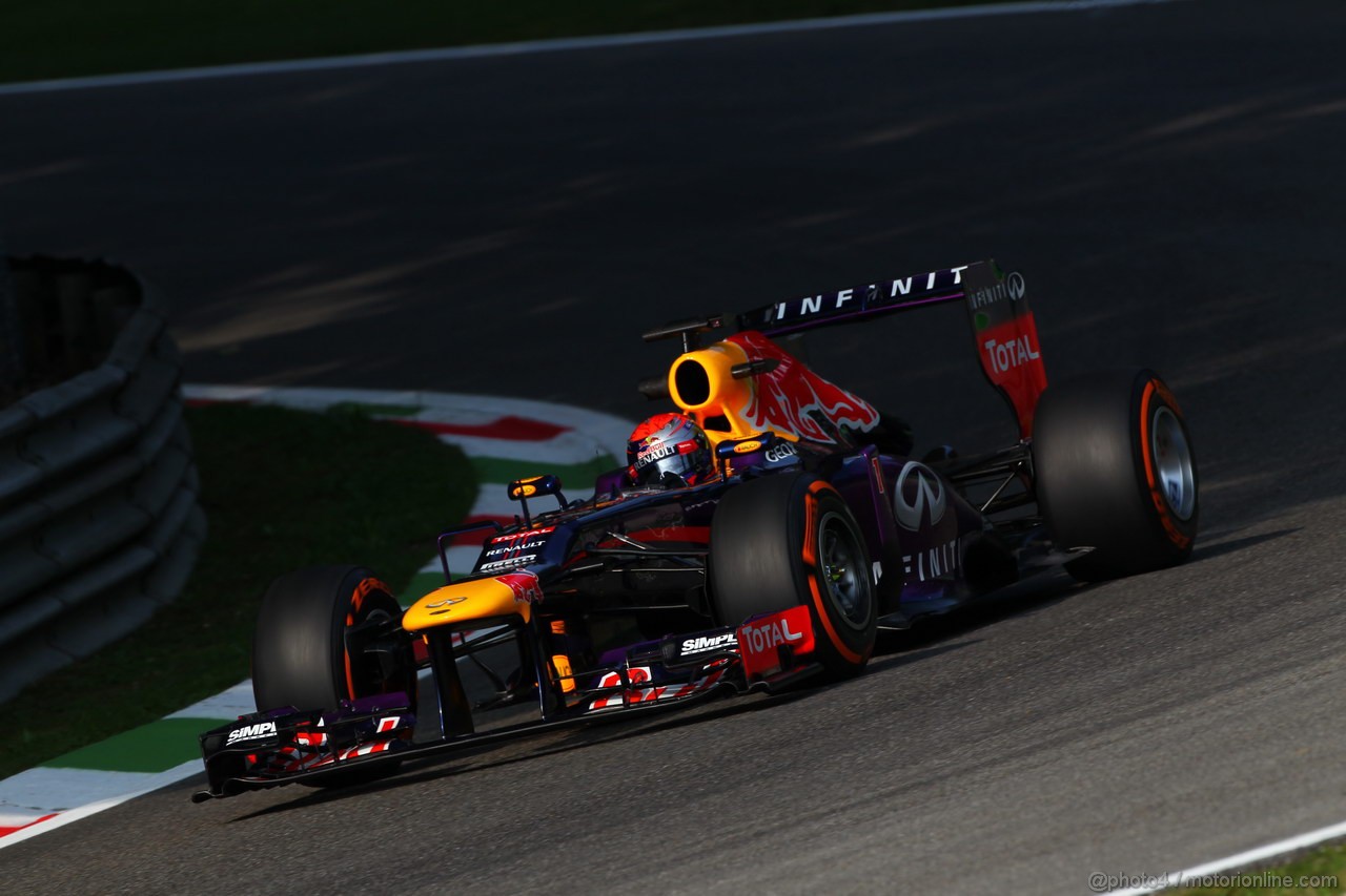 GP ITALIA, 06.09.2013- Prove Libere 1, Sebastian Vettel (GER) Red Bull Racing RB9