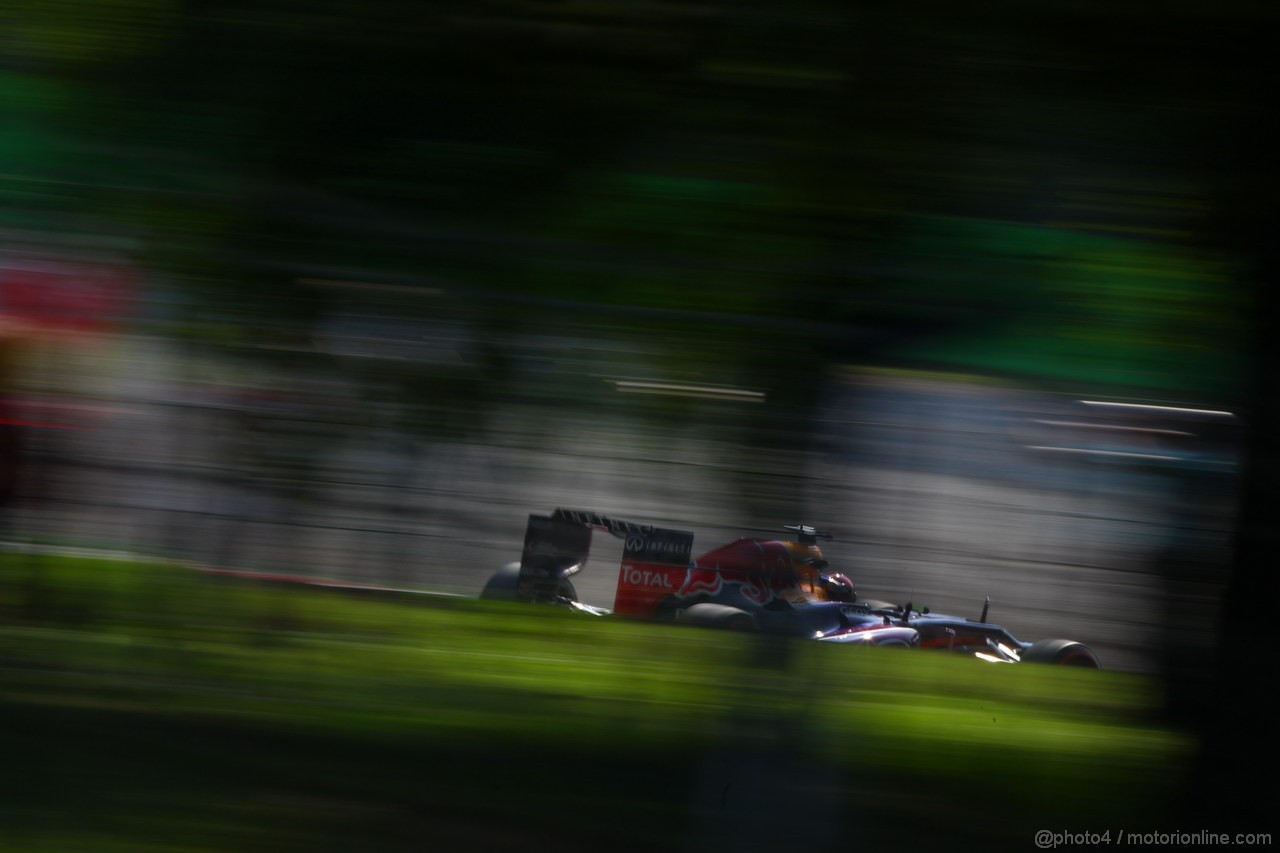 GP ITALIA, 06.09.2013- Prove Libere 1, Sebastian Vettel (GER) Red Bull Racing RB9