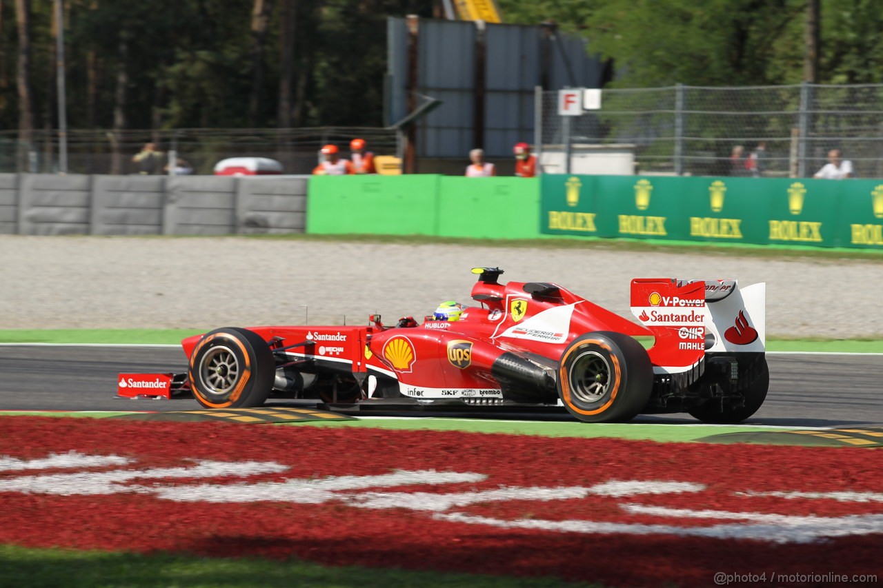 GP ITALIA, 06.09.2013- Prove Libere 1, Felipe Massa (BRA) Ferrari F138