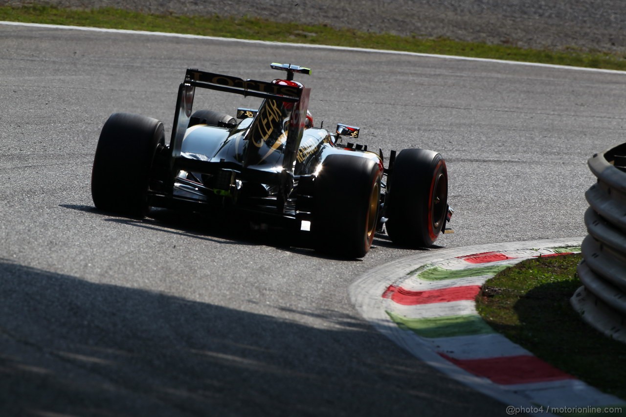 GP ITALIA, 06.09.2013- Prove Libere 1, Romain Grosjean (FRA) Lotus F1 Team E213