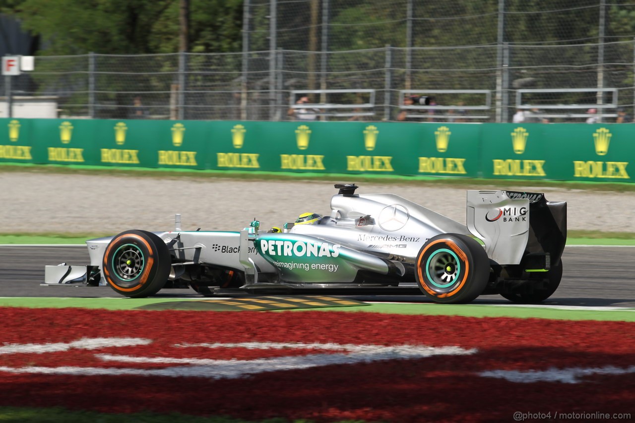 GP ITALIA, 06.09.2013- Prove Libere 1, Nico Rosberg (GER) Mercedes AMG F1 W04