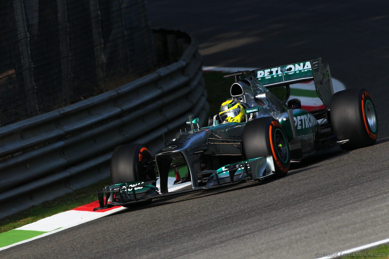 GP ITALIA, 06.09.2013- Prove Libere 1, Nico Rosberg (GER) Mercedes AMG F1 W04