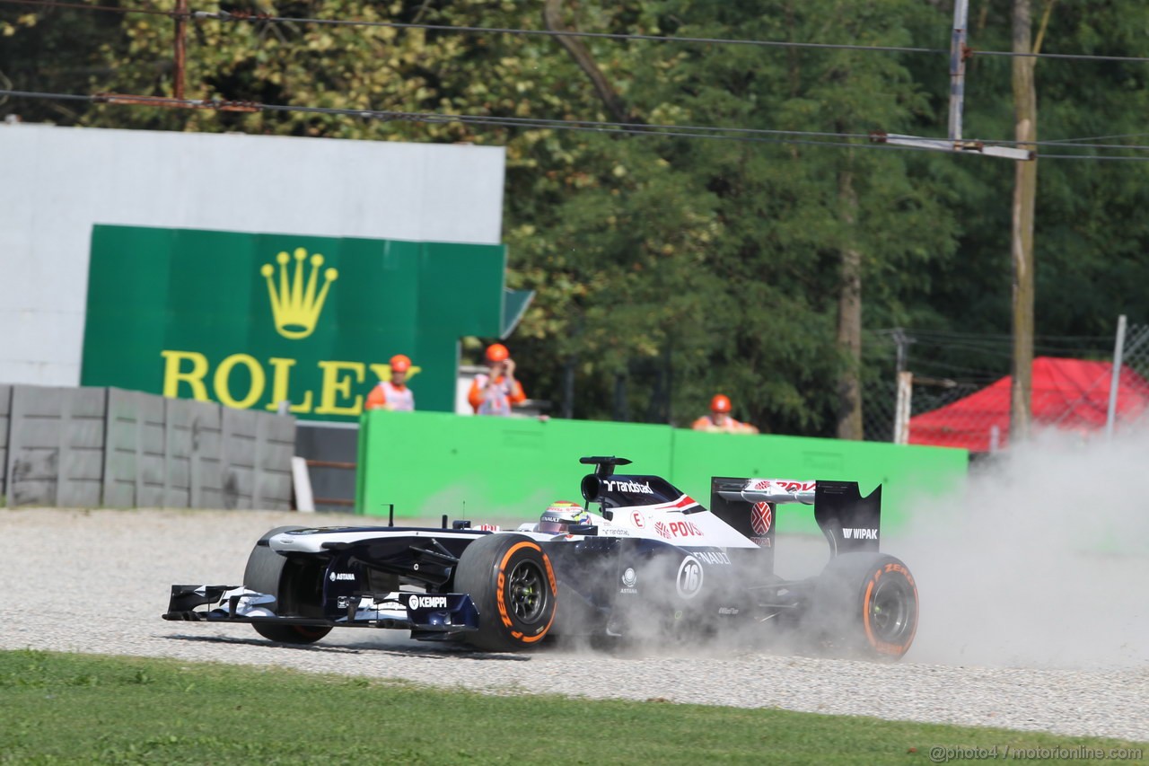 GP ITALIA, 06.09.2013- Prove Libere 1, Pastor Maldonado (VEN) Williams F1 Team FW35