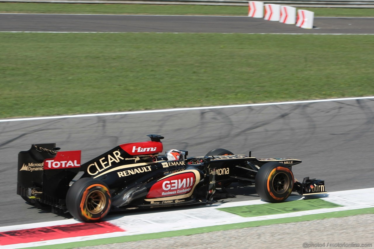 GP ITALIA, 06.09.2013- Prove Libere 1, Kimi Raikkonen (FIN) Lotus F1 Team E21