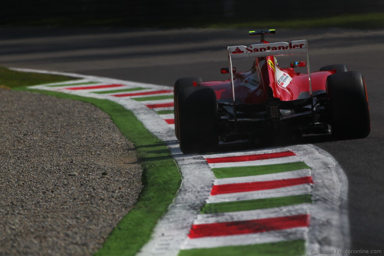 GP ITALIA, 06.09.2013- Prove Libere 1, Felipe Massa (BRA) Ferrari F138