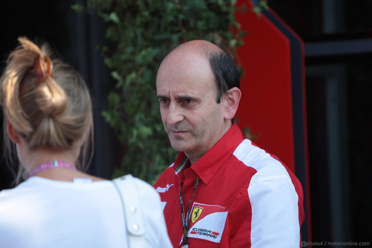 GP ITALIA, 06.09.2013- Prove Libere 1, Luca Marmorini (ITA) Ferrari Engine dep. responsable