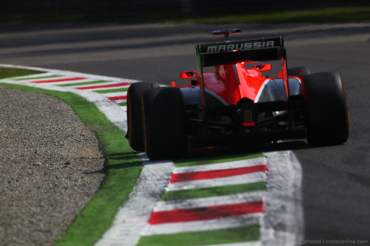 GP ITALIA, 06.09.2013- Prove Libere 1, Rodolfo Gonzalez (VEN) Marussia F1 Team MR02 3rd driver