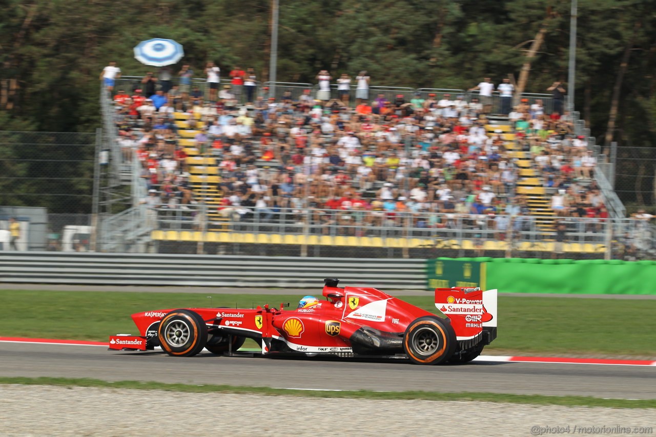 GP ITALIA, 06.09.2013- Prove Libere 1, Fernando Alonso (ESP) Ferrari F138