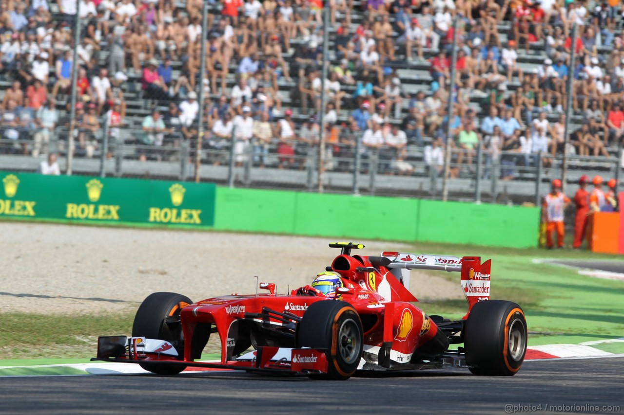 GP ITALIA, 06.09.2013- Prove Libere 1, Felipe Massa (BRA) Ferrari F138