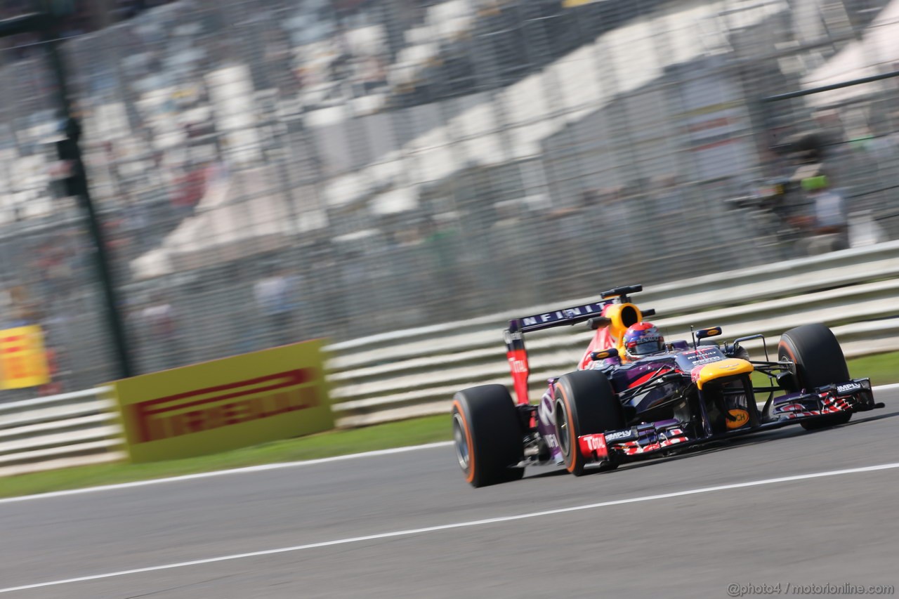 GP ITALIA, 06.09.2013- Prove Libere 1, Sebastian Vettel (GER) Red Bull Racing RB9