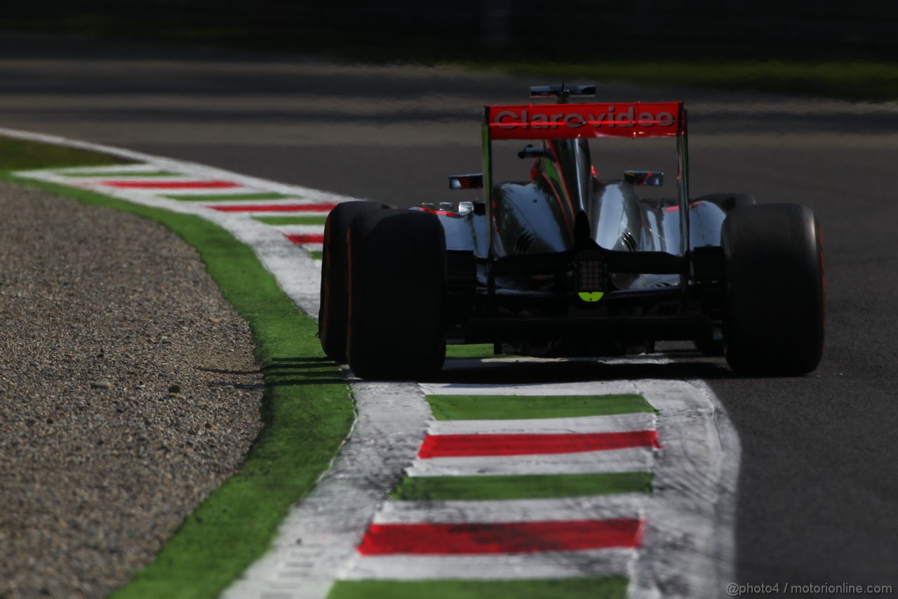 GP ITALIA, 06.09.2013- Prove Libere 1, Jenson Button (GBR) McLaren Mercedes MP4-28