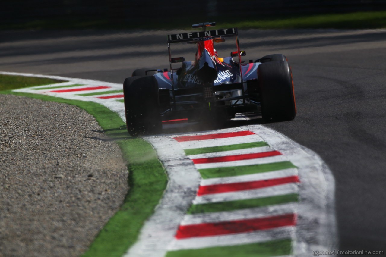 GP ITALIA, 06.09.2013- Prove Libere 1, Sebastian Vettel (GER) Red Bull Racing RB9