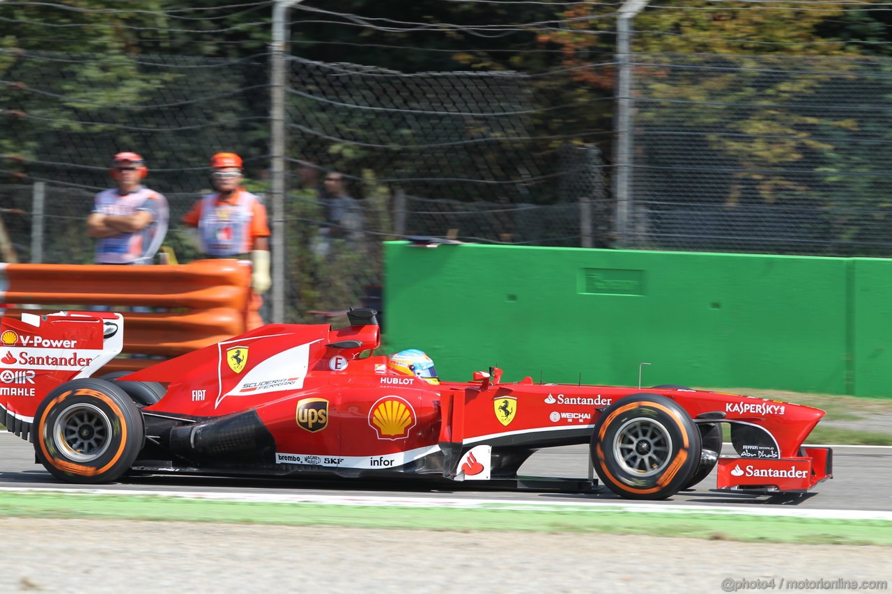 GP ITALIA, 06.09.2013- Free practice 2, Fernando Alonso (ESP) Ferrari F138