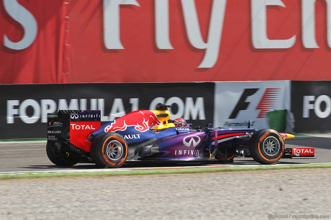 GP ITALIA, 06.09.2013- Free practice 2, Sebastian Vettel (GER) Red Bull Racing RB9