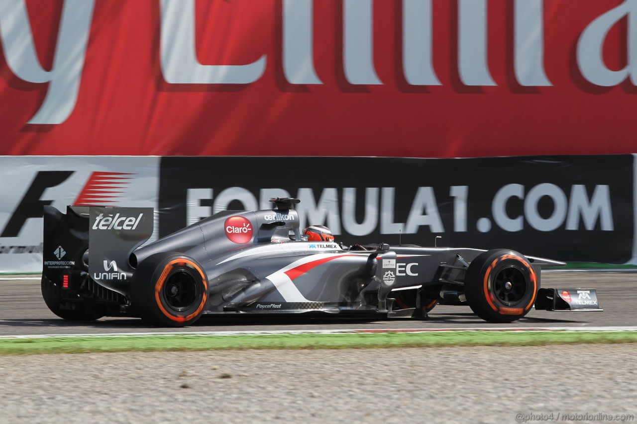 GP ITALIA, 06.09.2013- Free practice 2, Nico Hulkenberg (GER) Sauber F1 Team C32