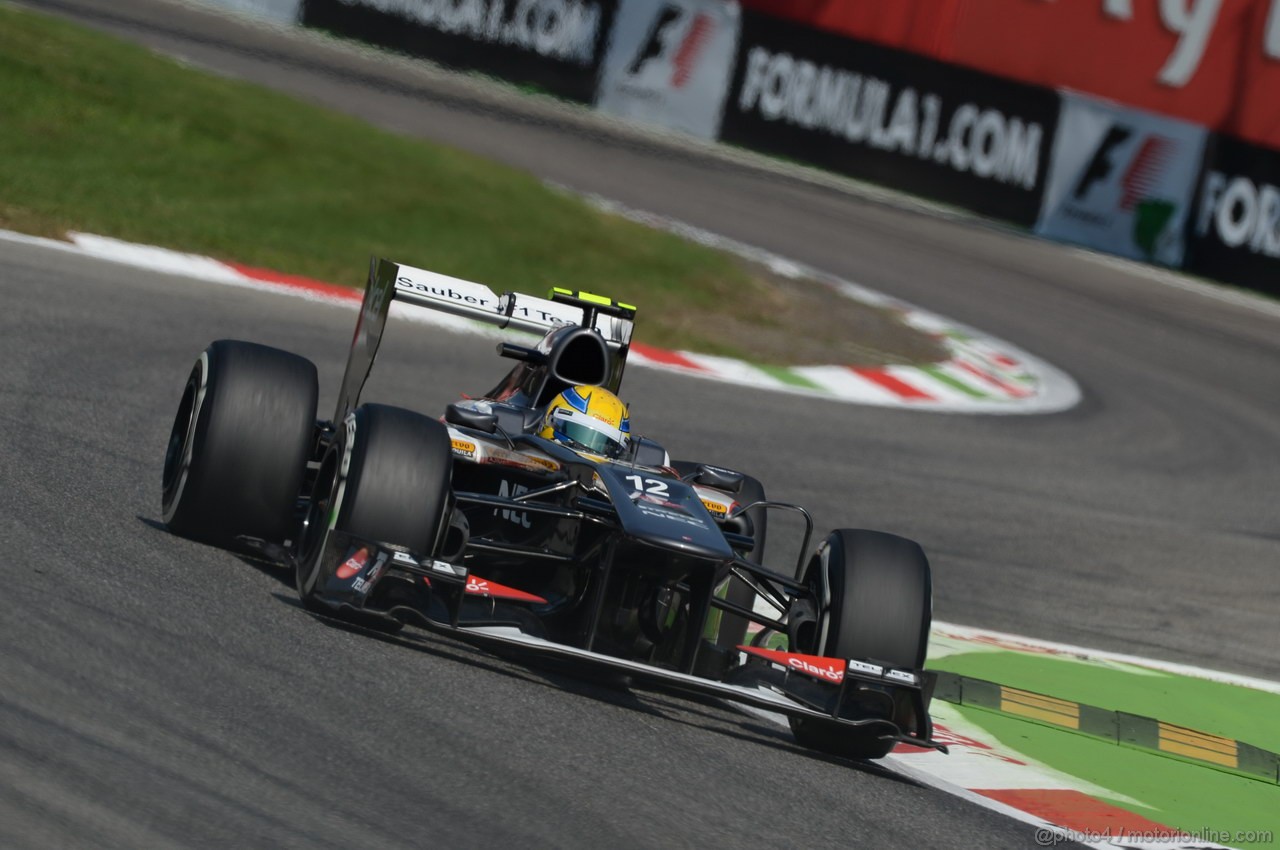 GP ITALIA, 06.09.2013- Free practice 2, Esteban Gutierrez (MEX), Sauber F1 Team C32