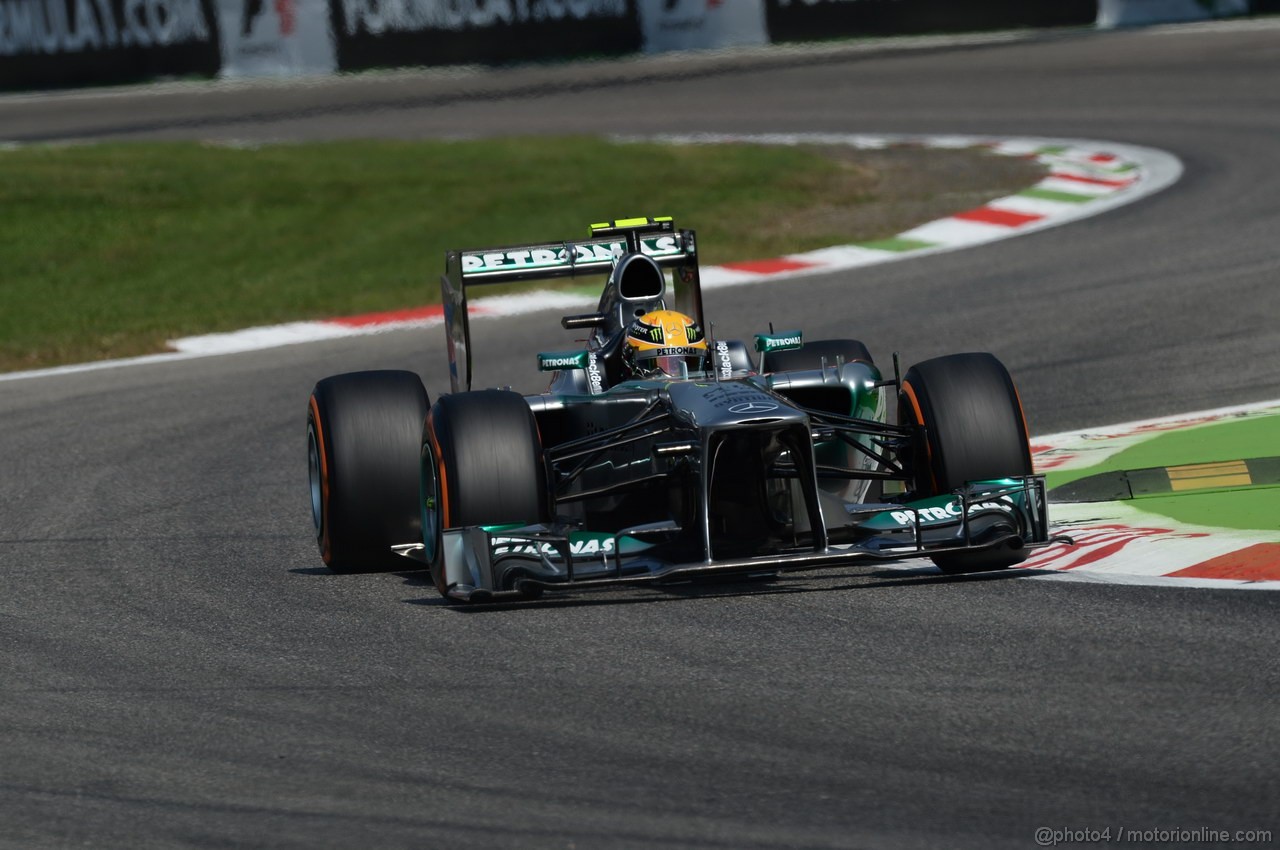 GP ITALIA, 06.09.2013- Free practice 2, Lewis Hamilton (GBR) Mercedes AMG F1 W04