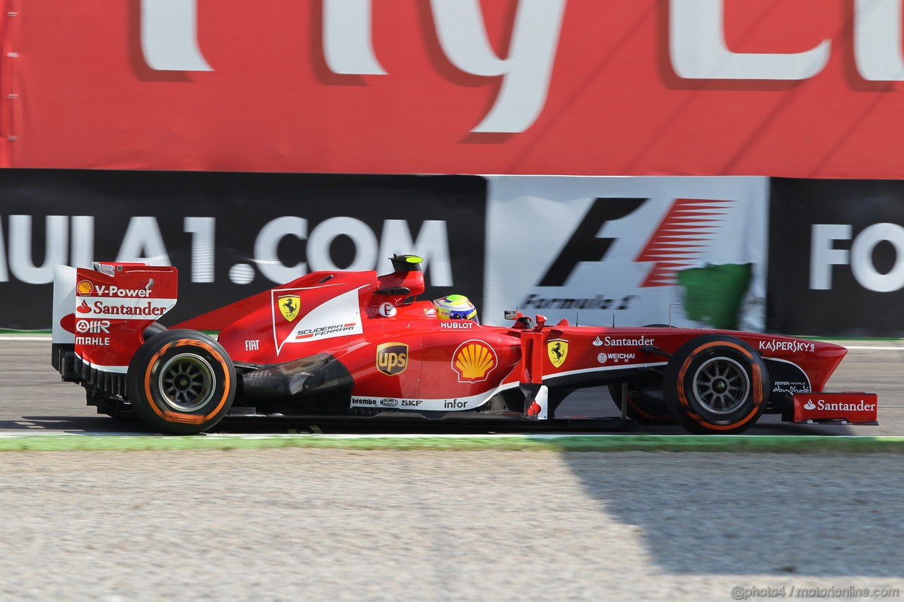 GP ITALIA, 06.09.2013- Free practice 2, Felipe Massa (BRA) Ferrari F138