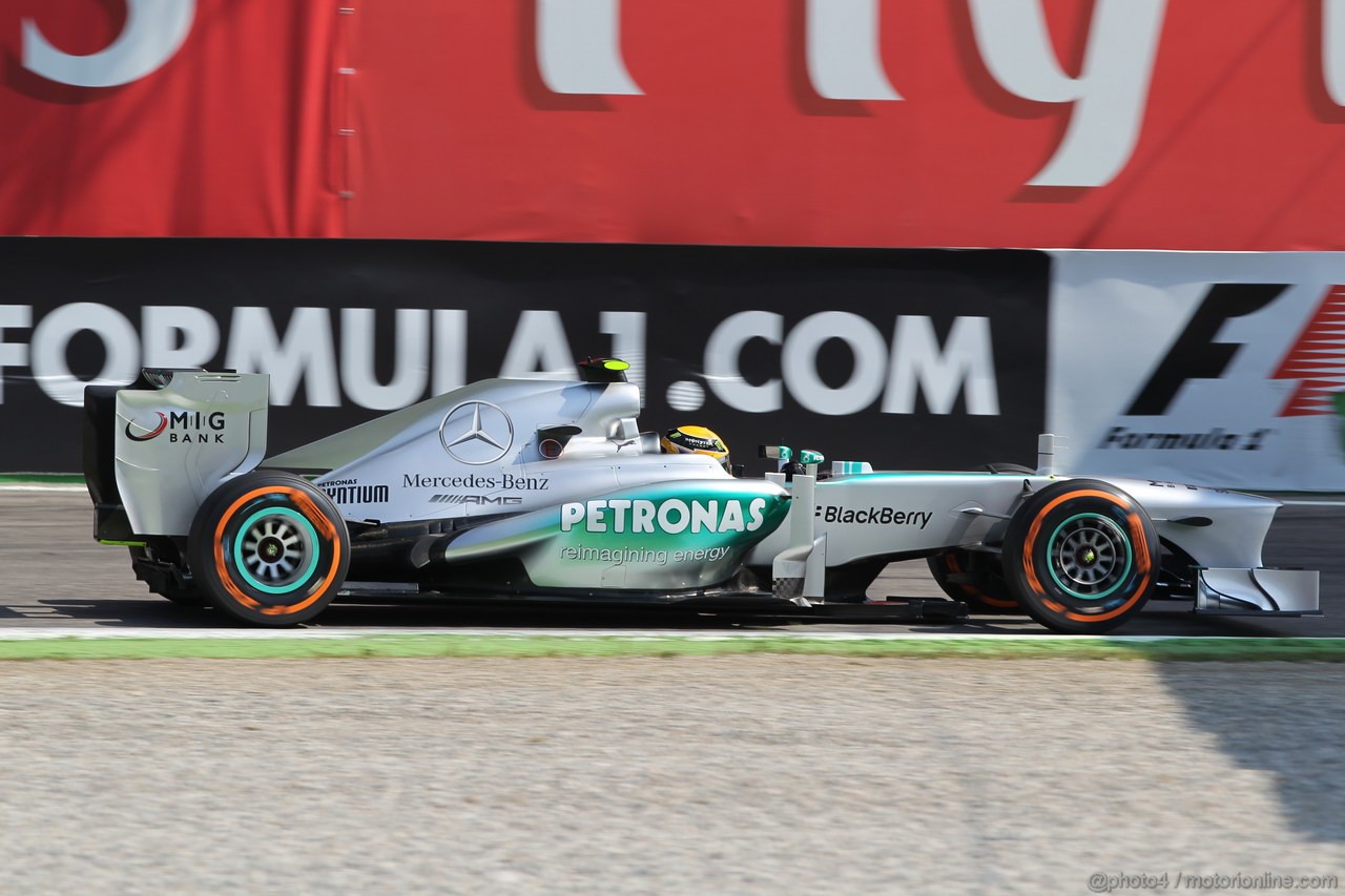 GP ITALIA, 06.09.2013- Free practice 2, Lewis Hamilton (GBR) Mercedes AMG F1 W04