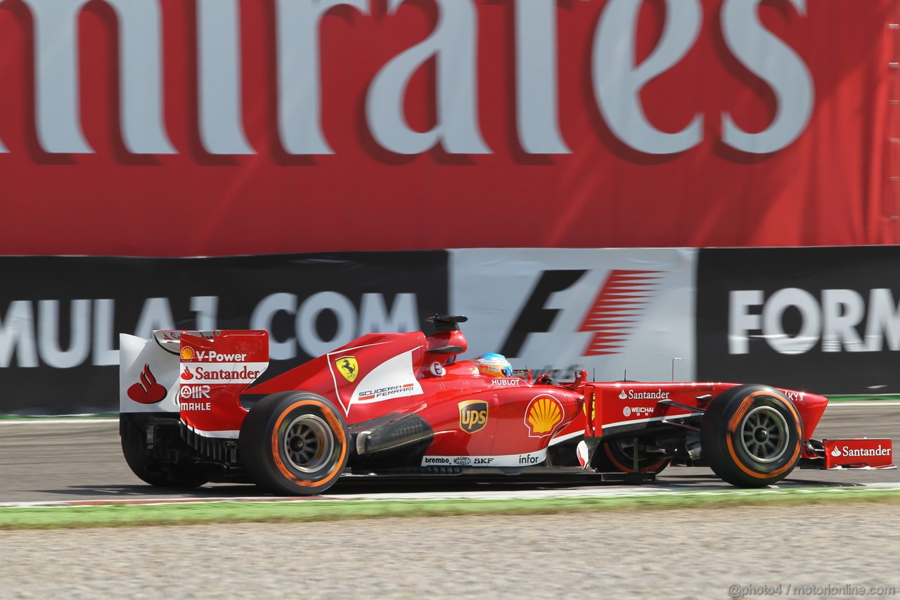 GP ITALIA, 06.09.2013- Free practice 2, Fernando Alonso (ESP) Ferrari F138