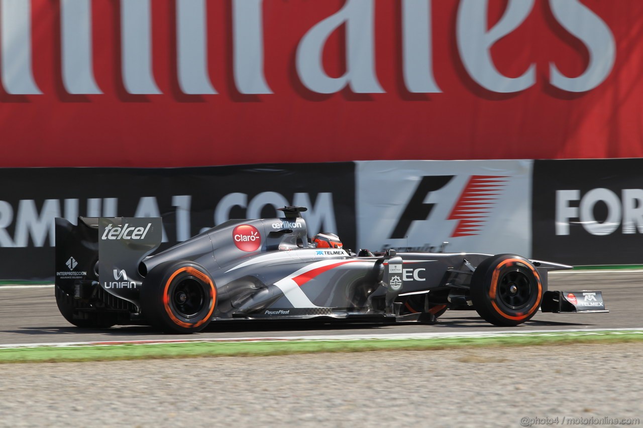 GP ITALIA, 06.09.2013- Free practice 2, Esteban Gutierrez (MEX), Sauber F1 Team C32