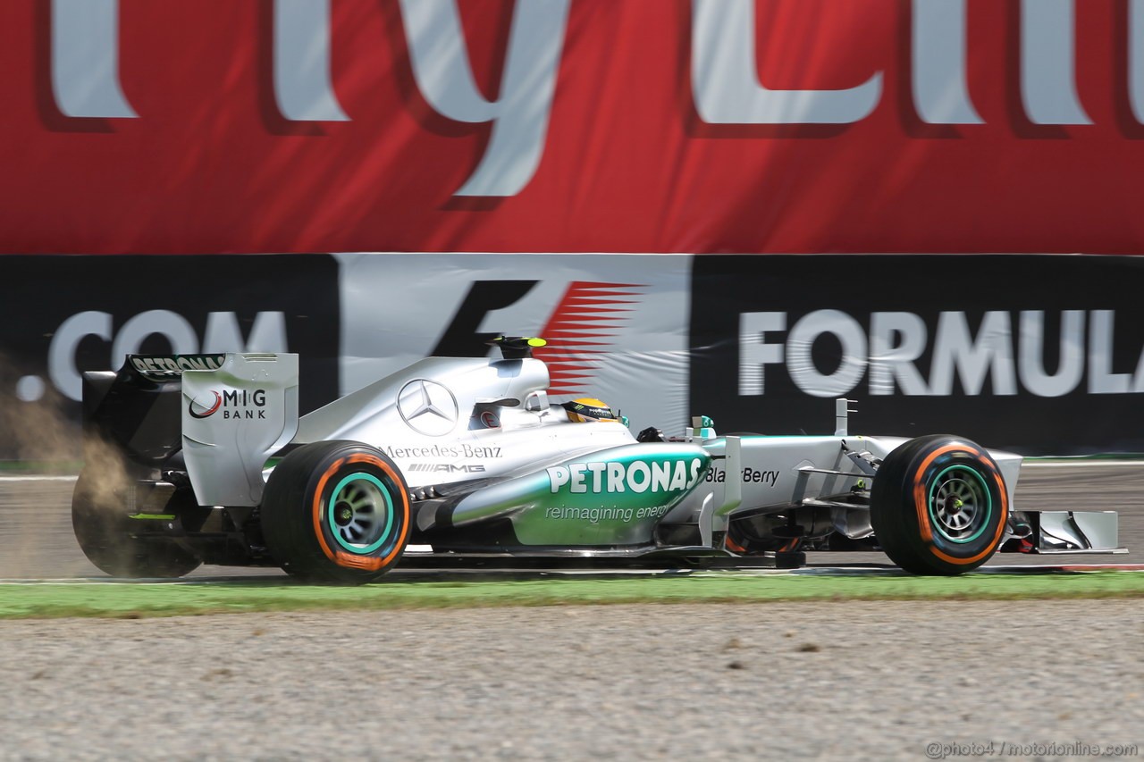 GP ITALIA, 06.09.2013- Free practice 2, Lewis Hamilton (GBR) Mercedes AMG F1 W04