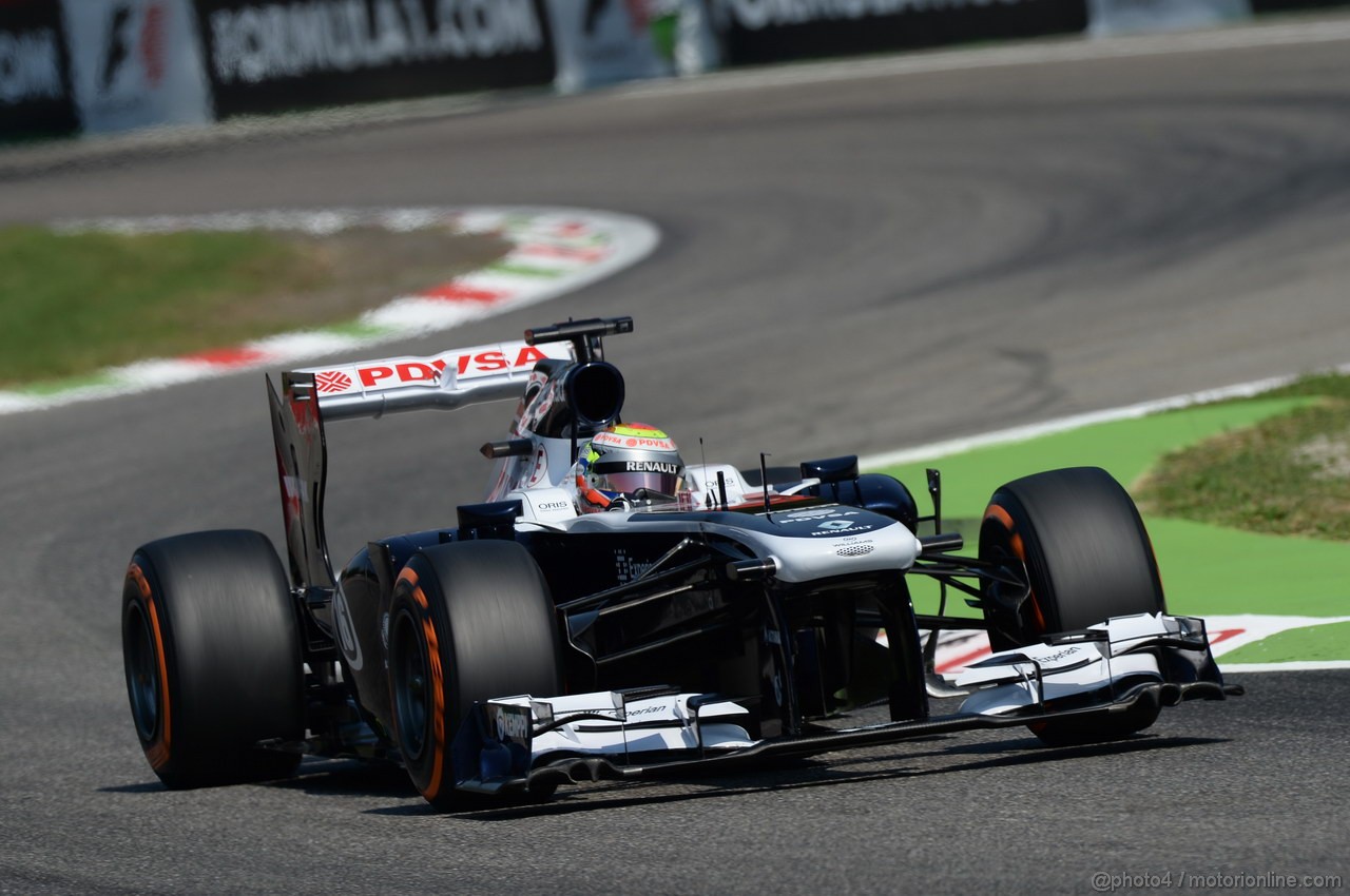 GP ITALIA, 06.09.2013- Free practice 2, Pastor Maldonado (VEN) Williams F1 Team FW35