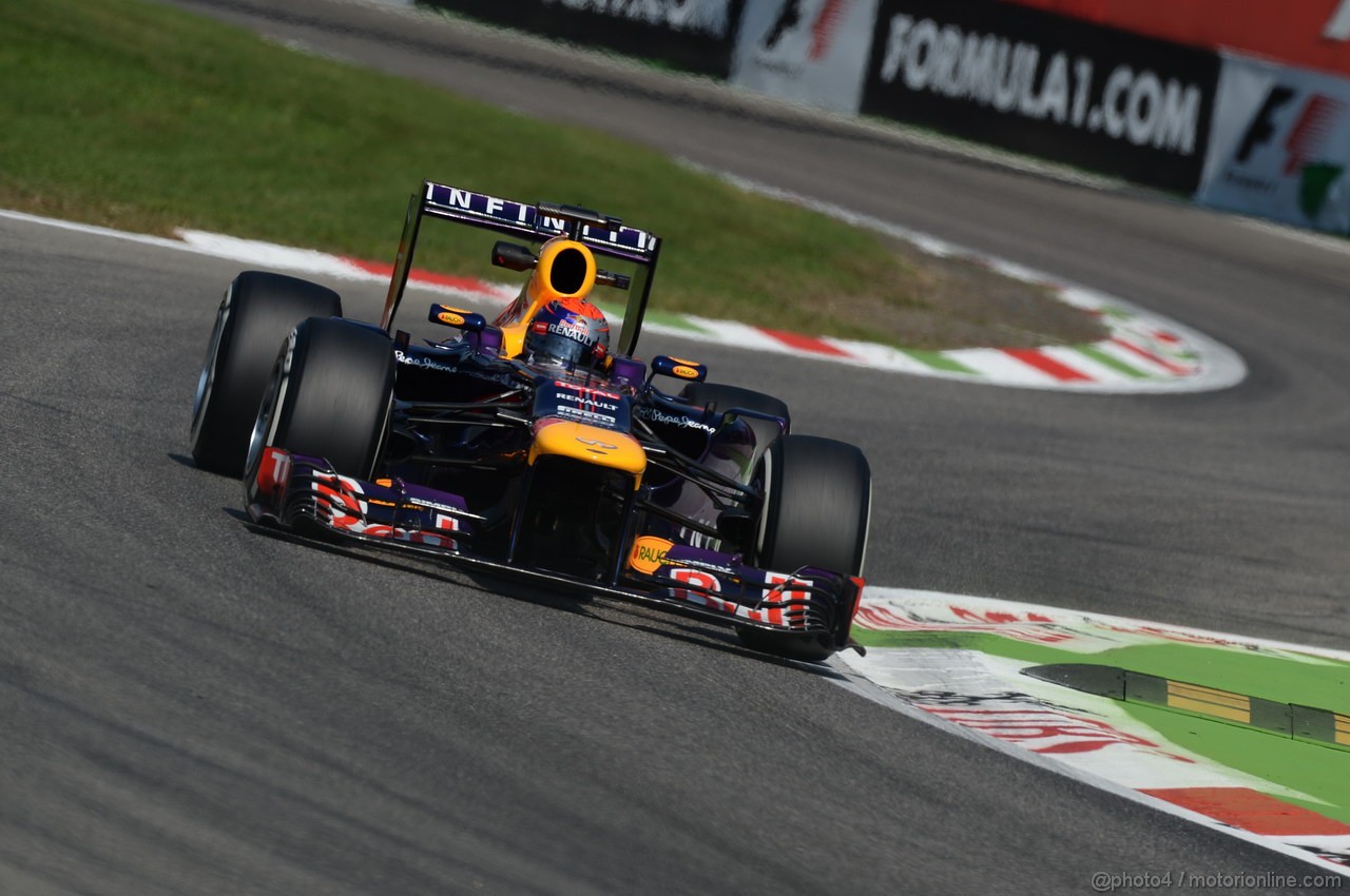 GP ITALIA, 06.09.2013- Free practice 2, Sebastian Vettel (GER) Red Bull Racing RB9