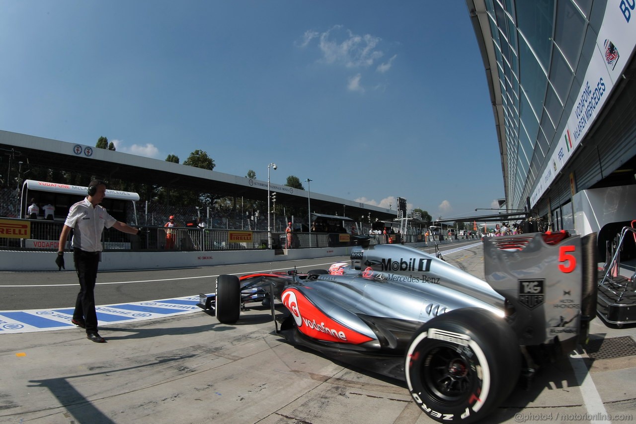 GP ITALIA, 06.09.2013- Free practice 2, Jenson Button (GBR) McLaren Mercedes MP4-28