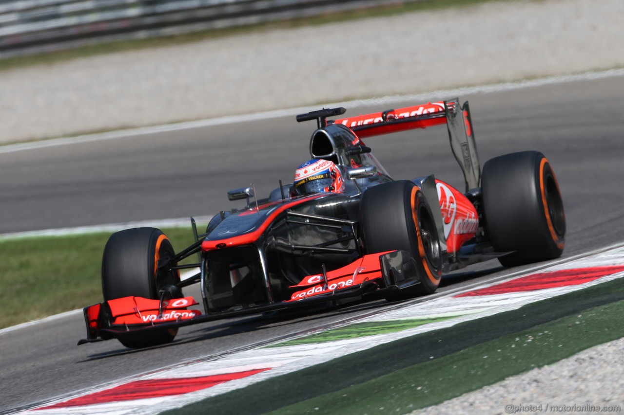 GP ITALIA, 06.09.2013- Free practice 2, Jenson Button (GBR) McLaren Mercedes MP4-28