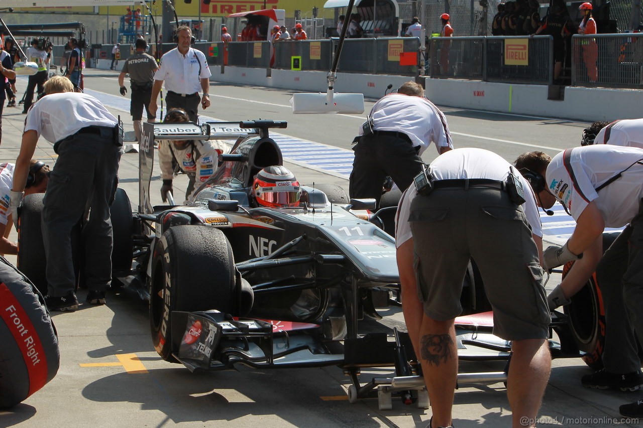 GP ITALIA, 06.09.2013- Free practice 2, Nico Hulkenberg (GER) Sauber F1 Team C32