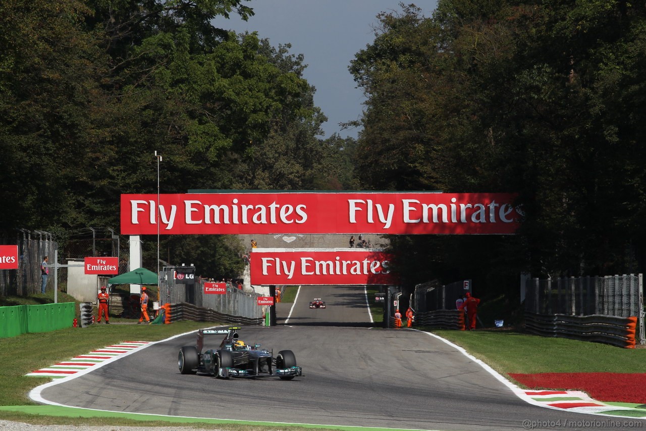 GP ITALIA, 06.09.2013- Free practice 2, Lewis Hamilton (GBR) Mercedes AMG F1 W04