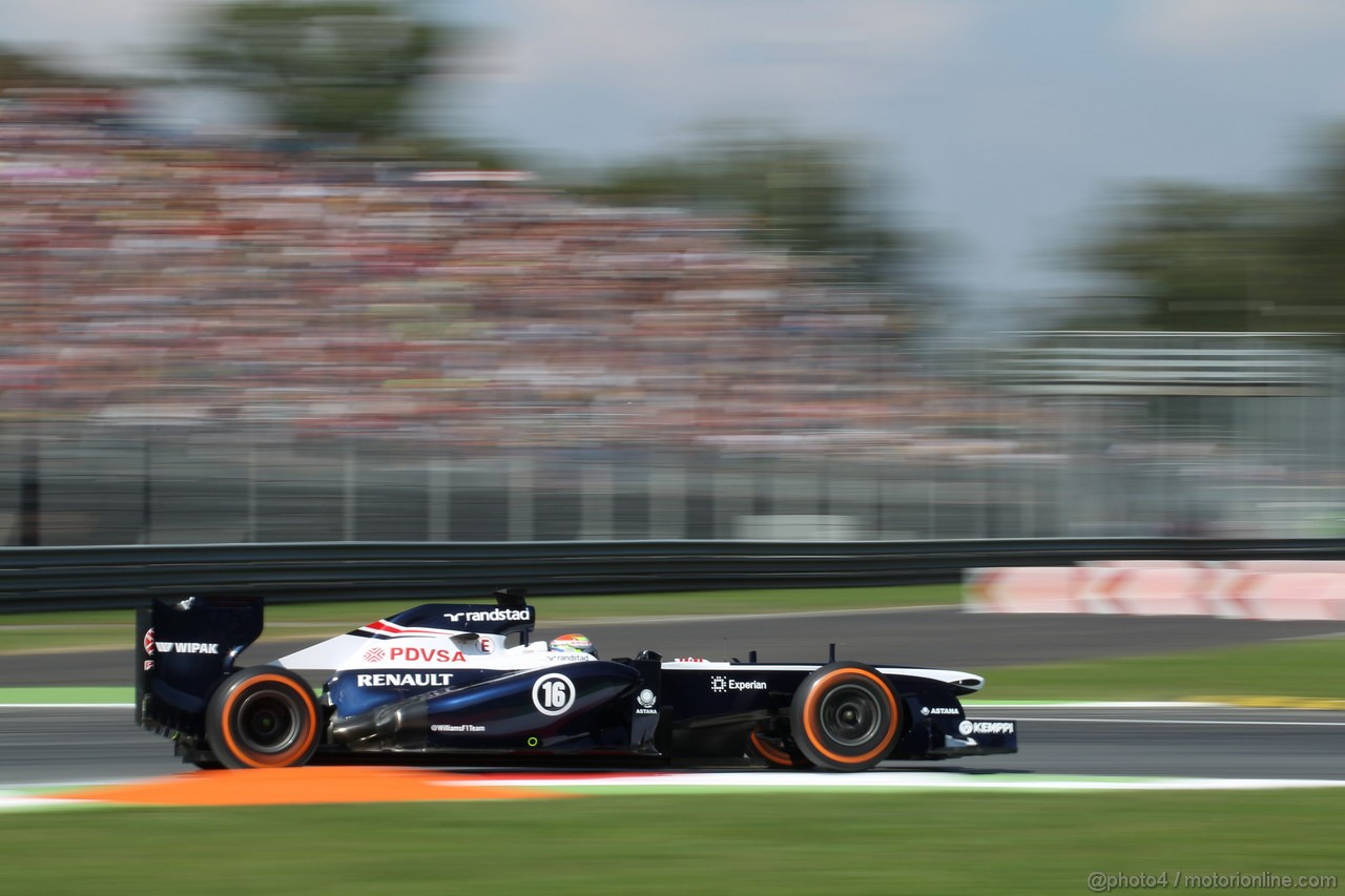 GP ITALIA, 06.09.2013- Free practice 2, Pastor Maldonado (VEN) Williams F1 Team FW35