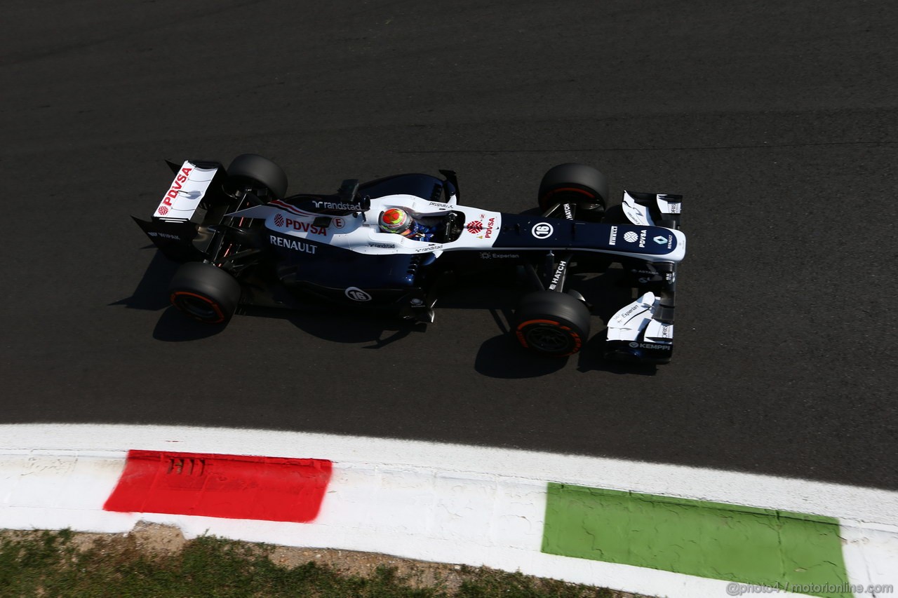 GP ITALIA, 06.09.2013- Free practice 2, Pastor Maldonado (VEN) Williams F1 Team FW35