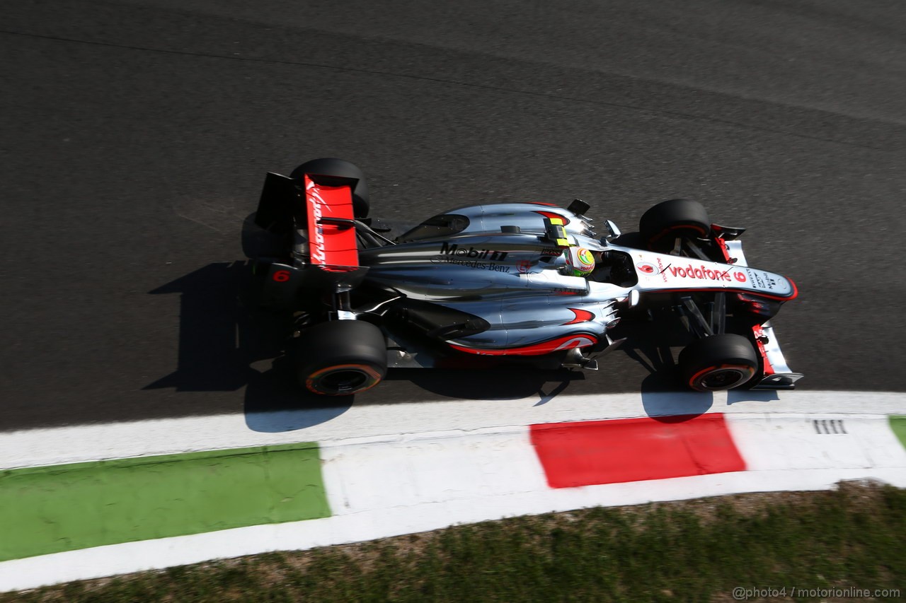 GP ITALIA, 06.09.2013- Free practice 2, Sergio Perez (MEX) McLaren MP4-28