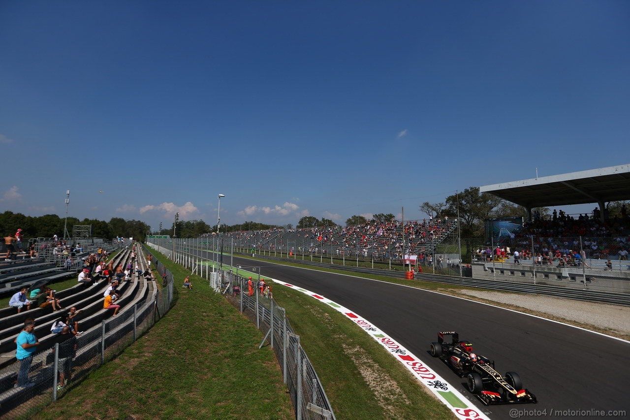 GP ITALIA, 06.09.2013- Free practice 2, Romain Grosjean (FRA) Lotus F1 Team E213