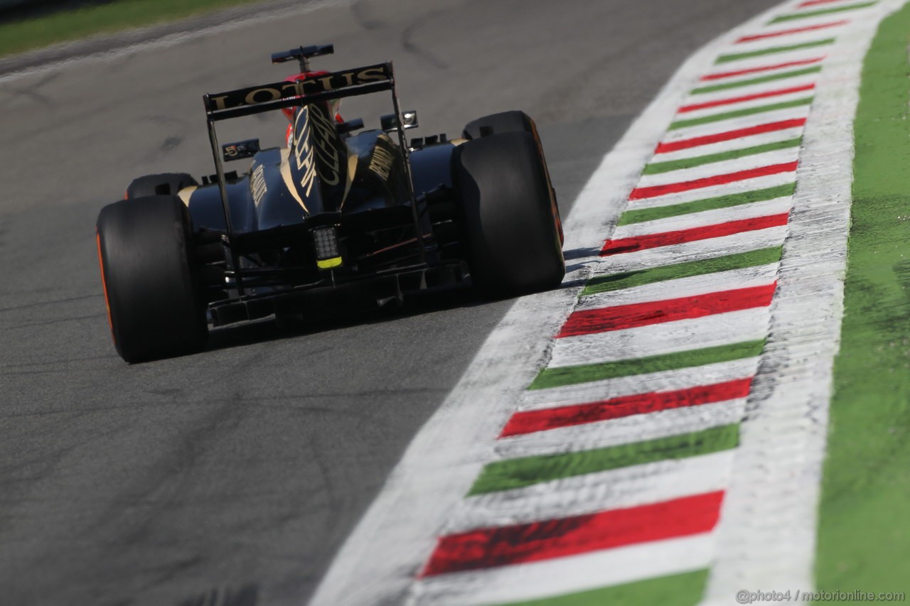 GP ITALIA, 06.09.2013- Free practice 2, Kimi Raikkonen (FIN) Lotus F1 Team E21