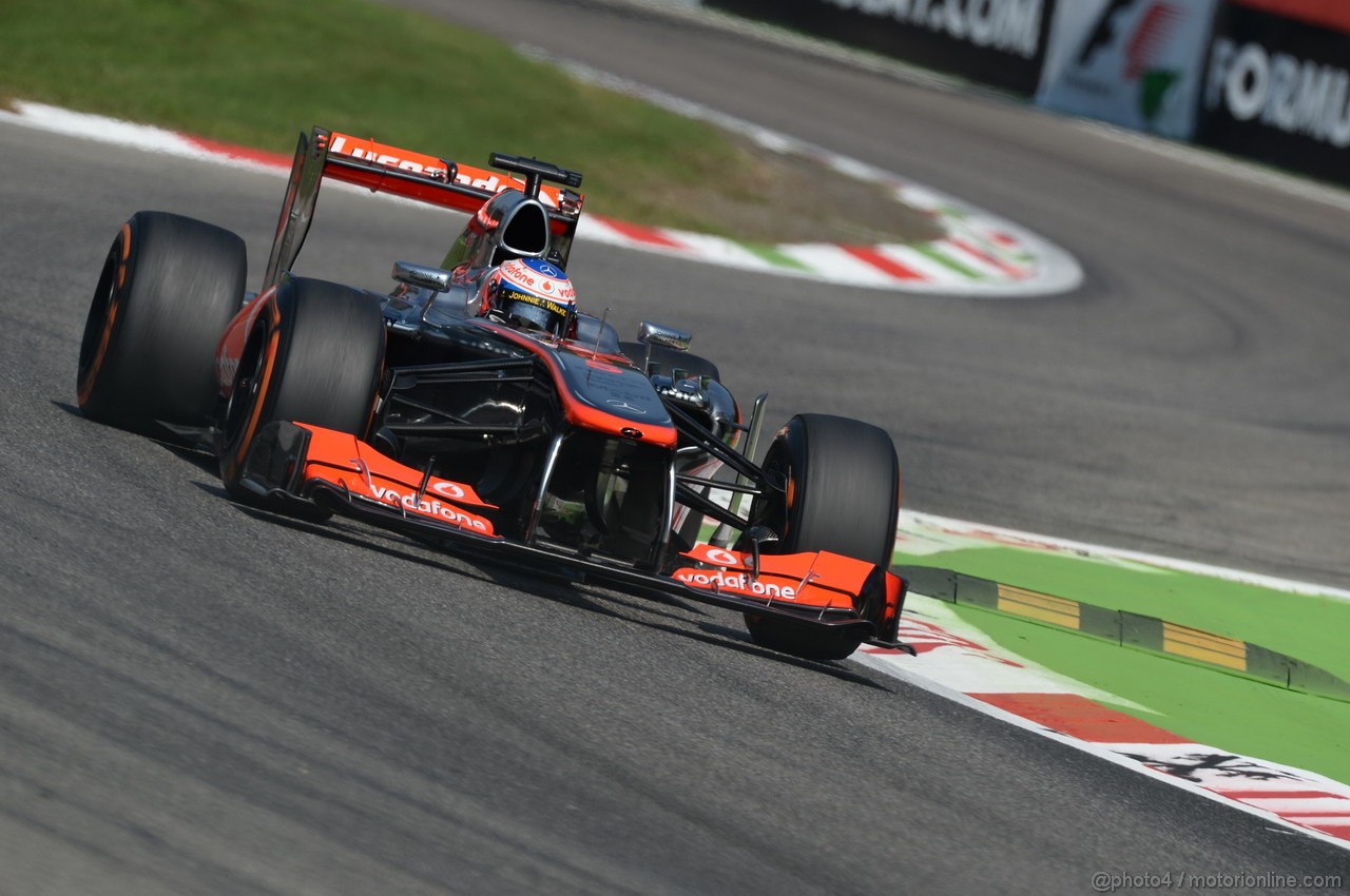 GP ITALIA, 06.09.2013- Free practice 2, Jenson Button (GBR) McLaren Mercedes MP4-28