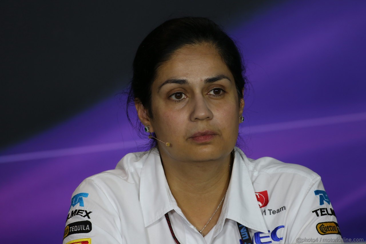 GP ITALIA, 06.09.2013- Venerdi' Press Conference, Monisha Kaltenborn (AUT) Sauber Team Principal