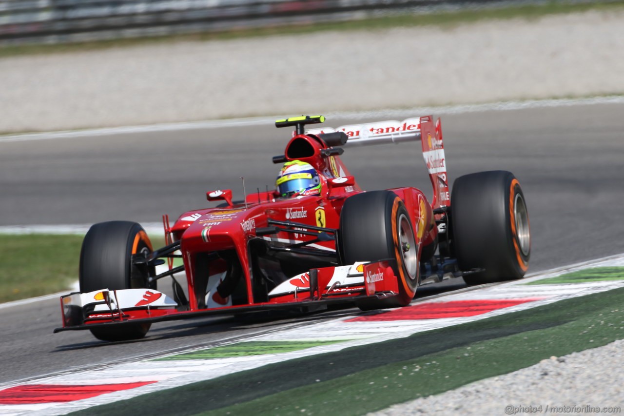 GP ITALIA, 06.09.2013- Free practice 2, Felipe Massa (BRA) Ferrari F138