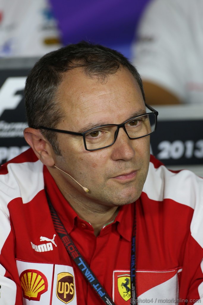 GP ITALIA, 06.09.2013- Venerdi' Press Conference, Stefano Domenicali (ITA) Team Principal, Ferrari