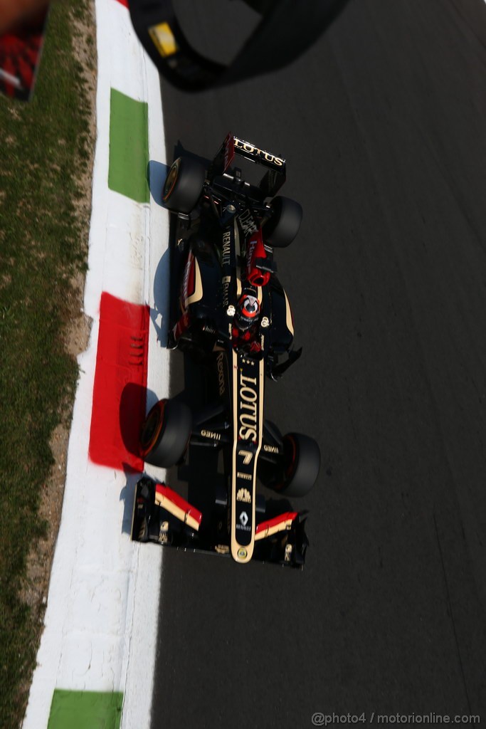 GP ITALIA, 06.09.2013- Free practice 2, Kimi Raikkonen (FIN) Lotus F1 Team E21