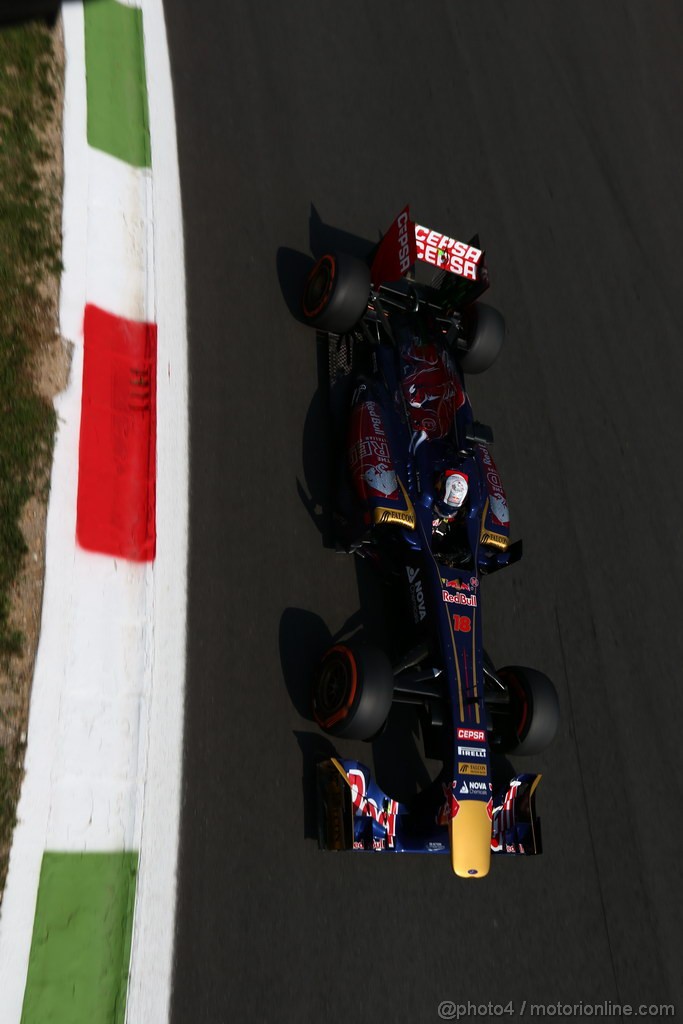 GP ITALIA, 06.09.2013- Free practice 2, Jean-Eric Vergne (FRA) Scuderia Toro Rosso STR8