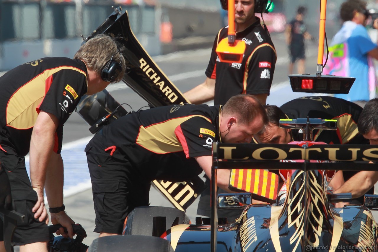 GP ITALIA, 06.09.2013- Free practice 2, Romain Grosjean (FRA) Lotus F1 Team E213